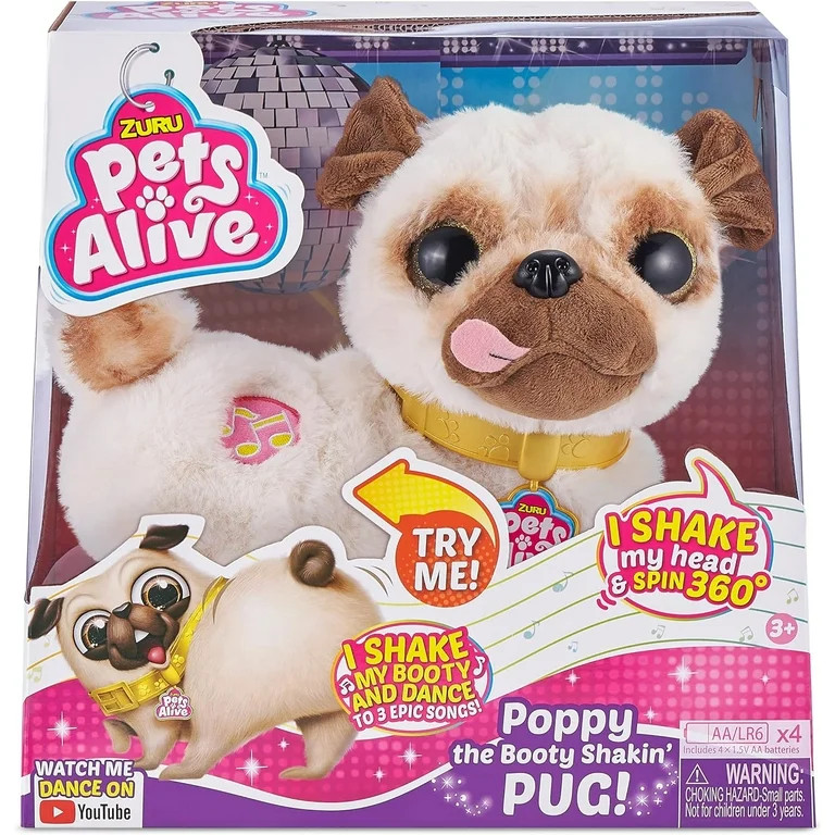 ZURU Pets Alive: Poppy The Booty Shakin? Pug | Walmart (US)
