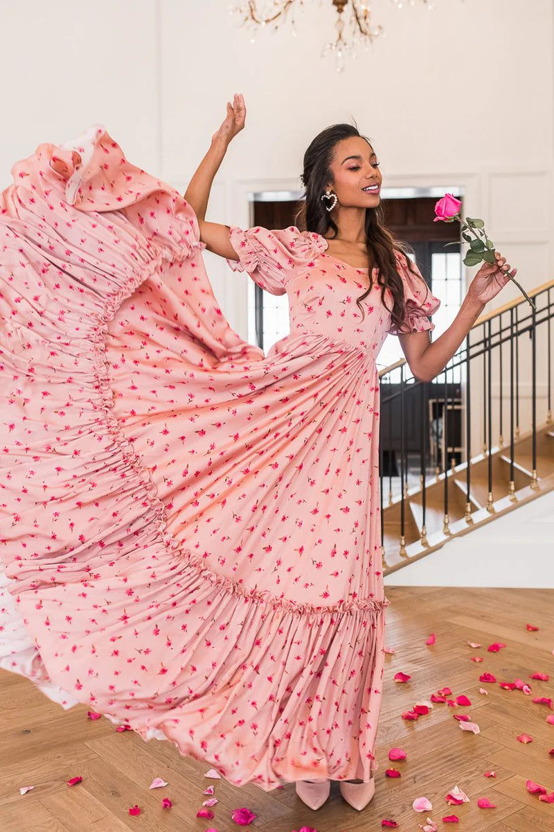 Wonderland Dress in Pink Daisy | Ivy City Co