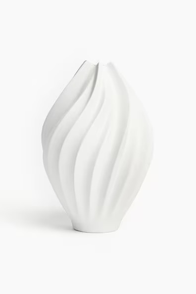 H & M - Large stoneware vase - White | H&M (UK, MY, IN, SG, PH, TW, HK)