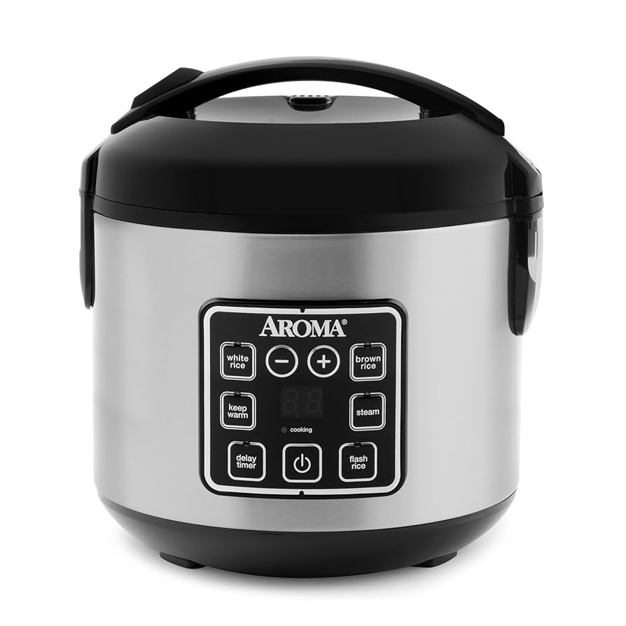 AROMA Digital Rice Cooker, 4-Cup (Uncooked) / 8-Cup (Cooked), Steamer, Grain Cooker, Multicooker,... | Amazon (US)