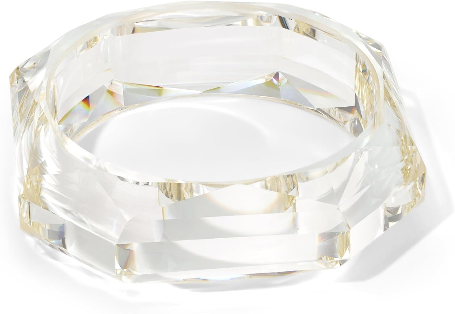 Trendy Acrylic Resin Bangle Bracelet for Women Chunky Transparent Acetate Mottled Plate Bangle Br... | Amazon (US)