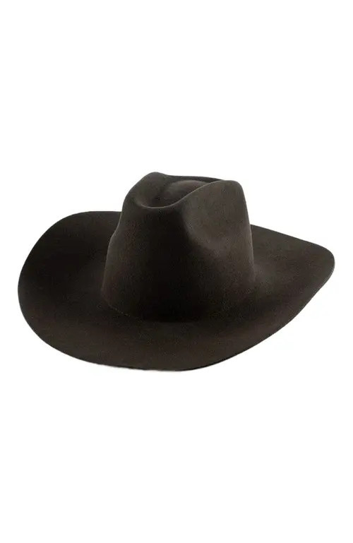 Gigi Pip Lane Brick Top Western Hat in Dark Brown at Nordstrom, Size X-Large | Nordstrom