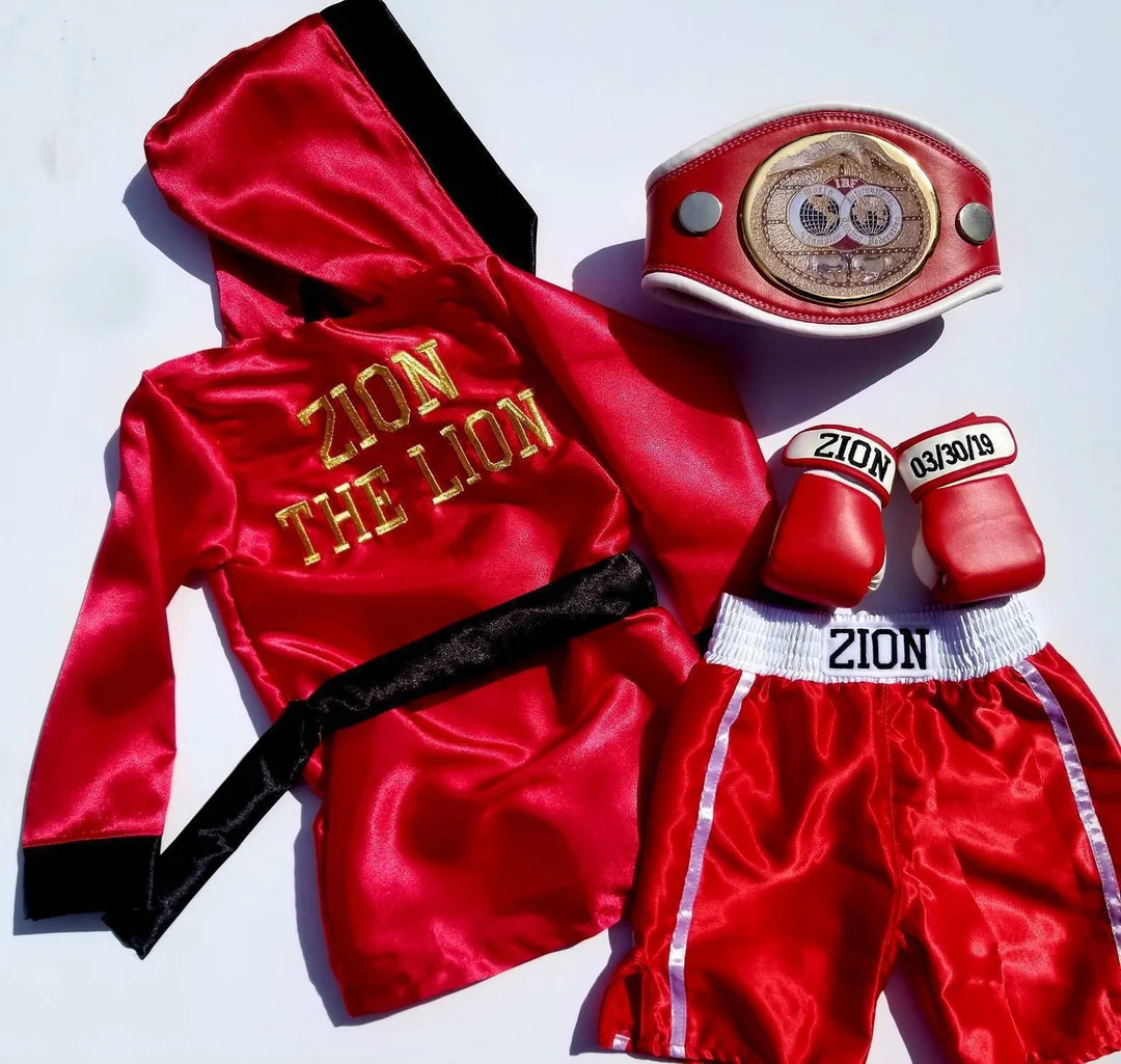 Baby boxing set ROBE Personalized+shorts personalized and wearable gloves personalized, Halloween... | Etsy (US)
