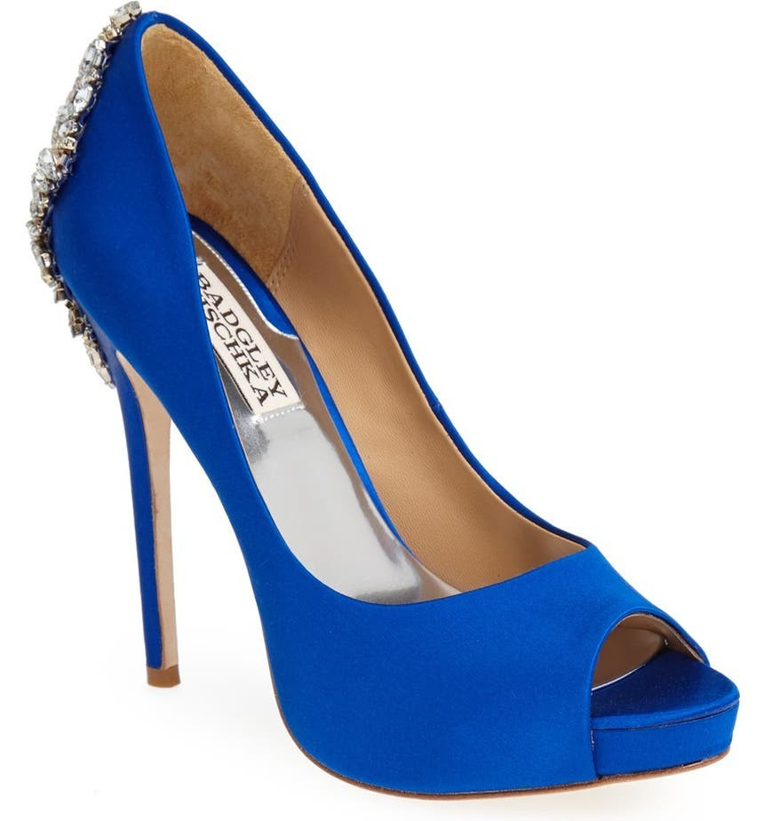 Kiara Crystal Back Open Toe Pump | Nordstrom