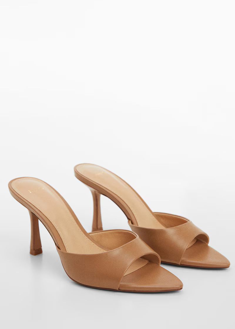 Heel non-structured sandals -  Women | Mango USA | MANGO (US)