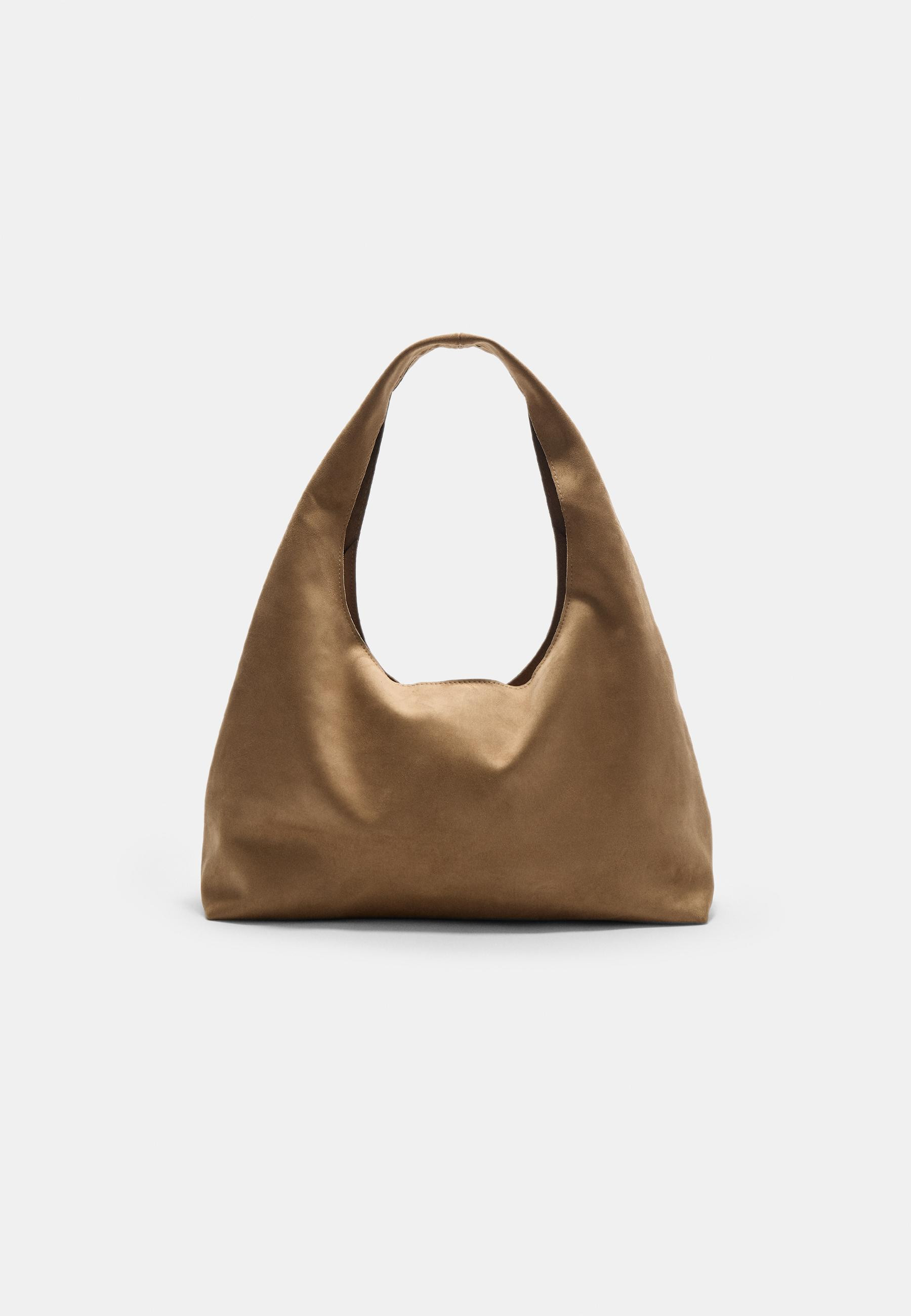 Faux suede shoulder bag - Women's fashion | Stradivarius United Kingdom | Stradivarius (UK)