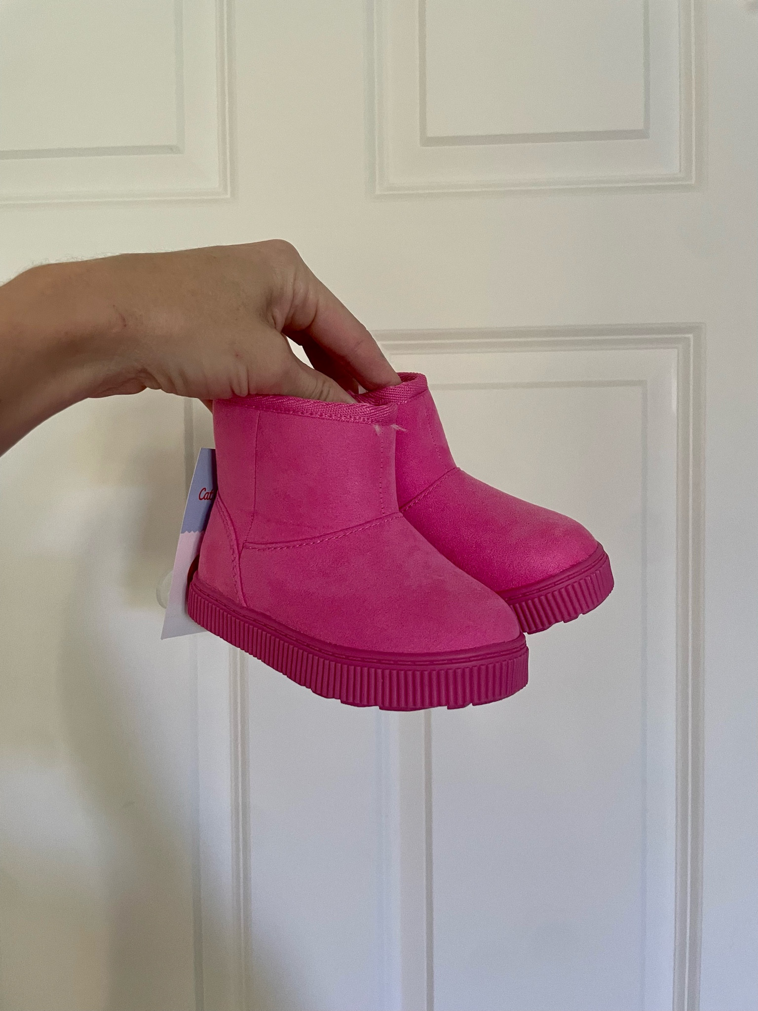 Pink toddler boots! 