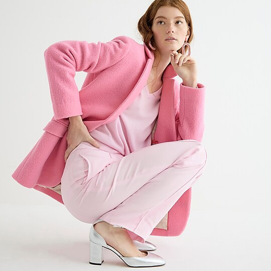 Maisie ankle-strap heels in metallic leather | J. Crew US