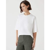 Hush Women's Pure Cotton T-Shirt - L-XL - White, Grey Marl,Black,White | Marks & Spencer (UK)
