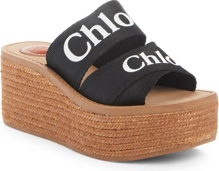 Woody Logo Espadrille Platform Wedge Sandal | Nordstrom