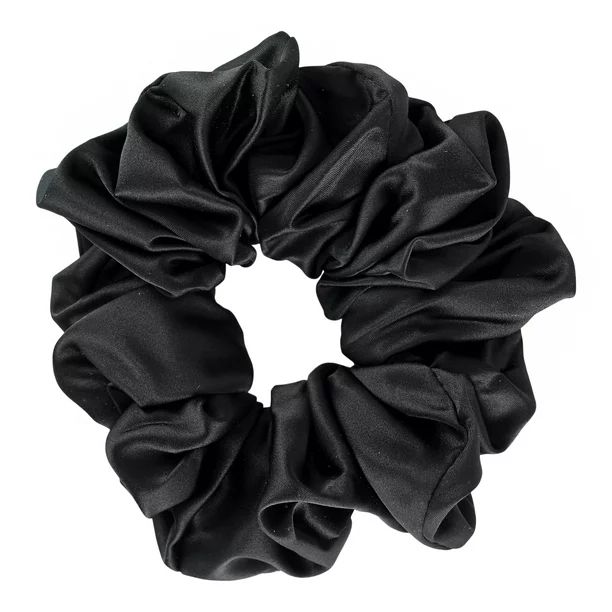 Scunci Original Scrunchie Jumbo Size in Washable Black Nylon Silk-like Fabric, Perfect for Wrist-... | Walmart (US)