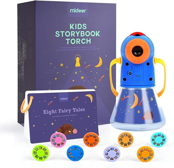 MiDeer Light Projector Moonlight Story Projector Kids Storybook Torch Storybook Projector with 8p... | Amazon (US)