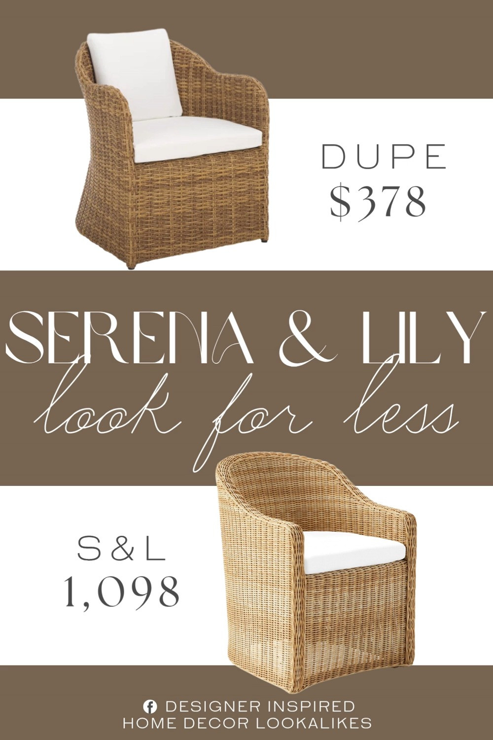 Inspired by Serena & Lily Dining Chair. Natural Rattan Dining Chair. Handwoven Wicker Dining Chair. Coastal Chic Wicker Chair. Patio Dining Chair. Rattan Dining Side Chair. Boho Chic Dining Chair. Cane Dining Chair with Cushion. Seagrass Side Chair. 

Home more affordable option find copy cat similar look for less budget friendly affordable cheap cheaper beautiful pretty. Clearance sale coupon code discount code promo code luxury lookalike look a like Inspo inspiration inspired by idea ideas Love like these? I share multiple every day in my FB group.
#serenaandlilyinspired #diningchair #wickerchair #outdoordining #rattandiningchair #wickerfurniture #outdoordining #furniturefinds patioinspo 

 #LTKHome