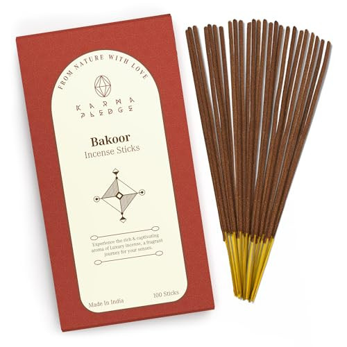 Bakhoor Incense Sticks, Organic Hand Dipped 100 Sticks with Natural Herbs & Aromatic Ingredients, Burn Time 45 to 60 Minutes, Incense for Positivity, Yoga, Meditation, Relaxation, Spiritual Gift | Amazon (US)