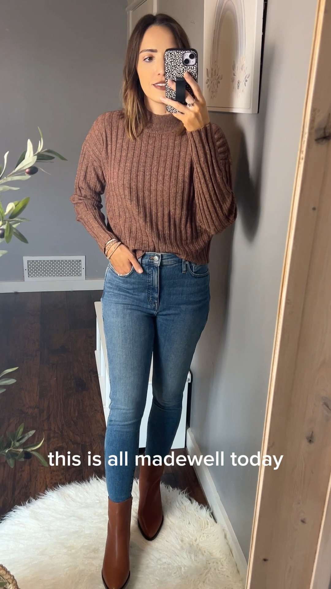 Madewell try on — Madewell sale — Fall
Outfits

Mock neck cropped sweater — TTS, S
10” high rise skinny jeans — TTS, 28 (snug fit)
Brown ankle boots — TTS 
Diamond stitch cream cropped sweater — TTS, S (wear layering tank under)
Marked gray cardigan sweater — TTS, M
Berry midi skirt — TTS, 6 (this is sheer, I would wear slip under—linked mine from Amazon prime)

#LTKVideo #LTKsalealert #LTKxMadewell