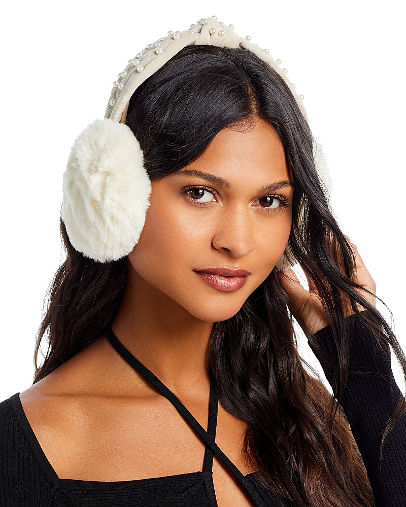 Surell Rex Embellished Faux Fur Earmuffs | Bloomingdale's (US)
