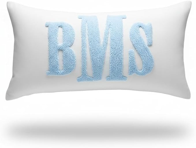 mia'spillow lab Monogram Custom Punch Needle Pillow, Embroidery Gift for Couple, Initial Wedding ... | Amazon (US)