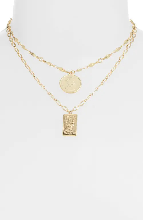 Ettika Set of 2 Pendant Necklaces in Gold at Nordstrom | Nordstrom
