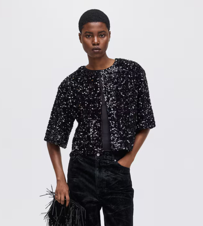 This sequin cardigan also comes in white. This would work with jeans, leather pants, or slacks; for Christmas, a holiday party, wedding, or NYE.  So many options! 


#LTKWedding #weddingguest #LTKU #LTKOver40 #handm #holidayoutfit 

#LTKHoliday #LTKFindsUnder50 #LTKStyleTip