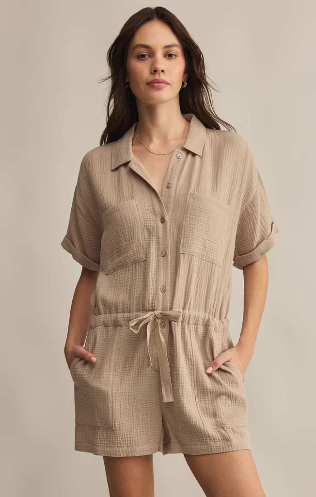 Lookout Gauze Romper | Z Supply