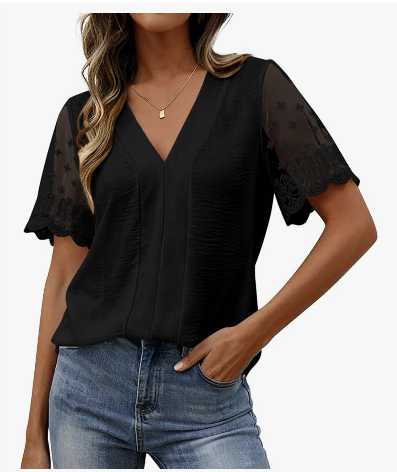 Short sleeve V-neck shirt. Save 30% with promo code, through 5/3 while supplies last. Pair With Dressy Pants or Skirts for a casual polished look. 

Was $19.99
Now $13.99 with promo code Y4NVLNGS, also available in pink and navy. Apply code at checkout.



#LTKSaleAlert #LTKootd #LTKWorkwear