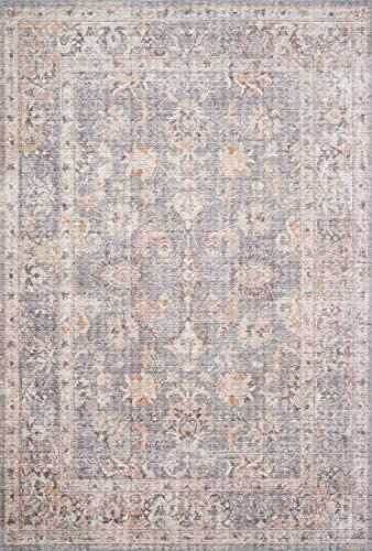 Loloi II Skye Collection SKY-01 Grey / Apricot, Traditional 2'-3" x 3'-9" Accent Rug | Amazon (US)