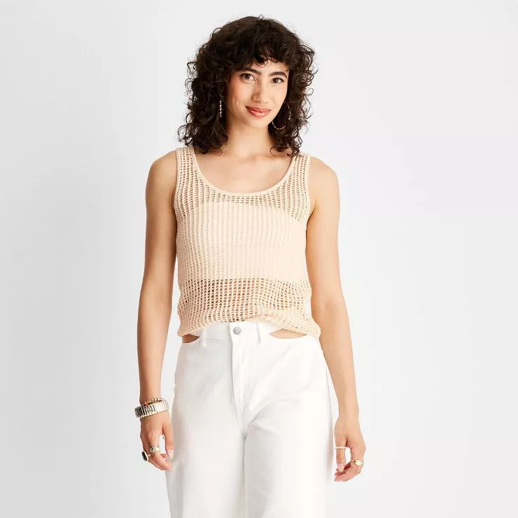 Alani Knit Halter Top in Off White - Glue Store