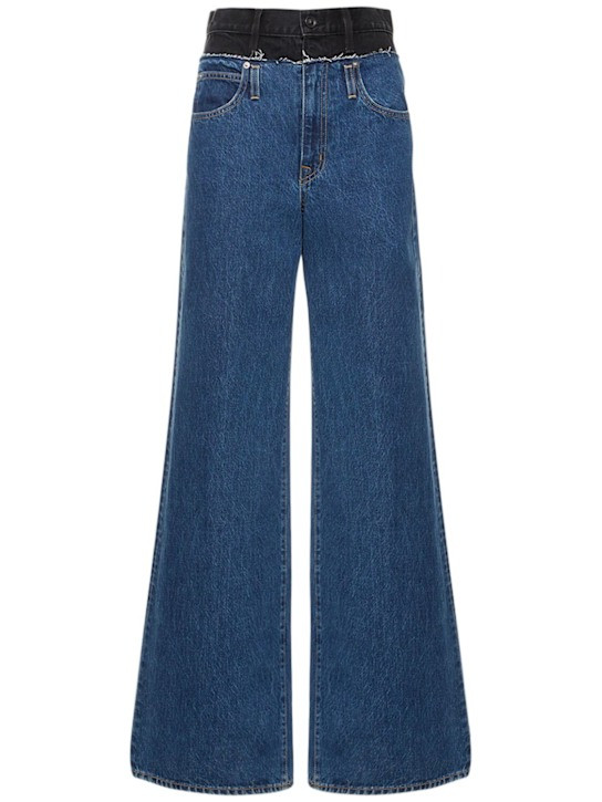 Re-worked Eva double waistband jeans | Luisaviaroma