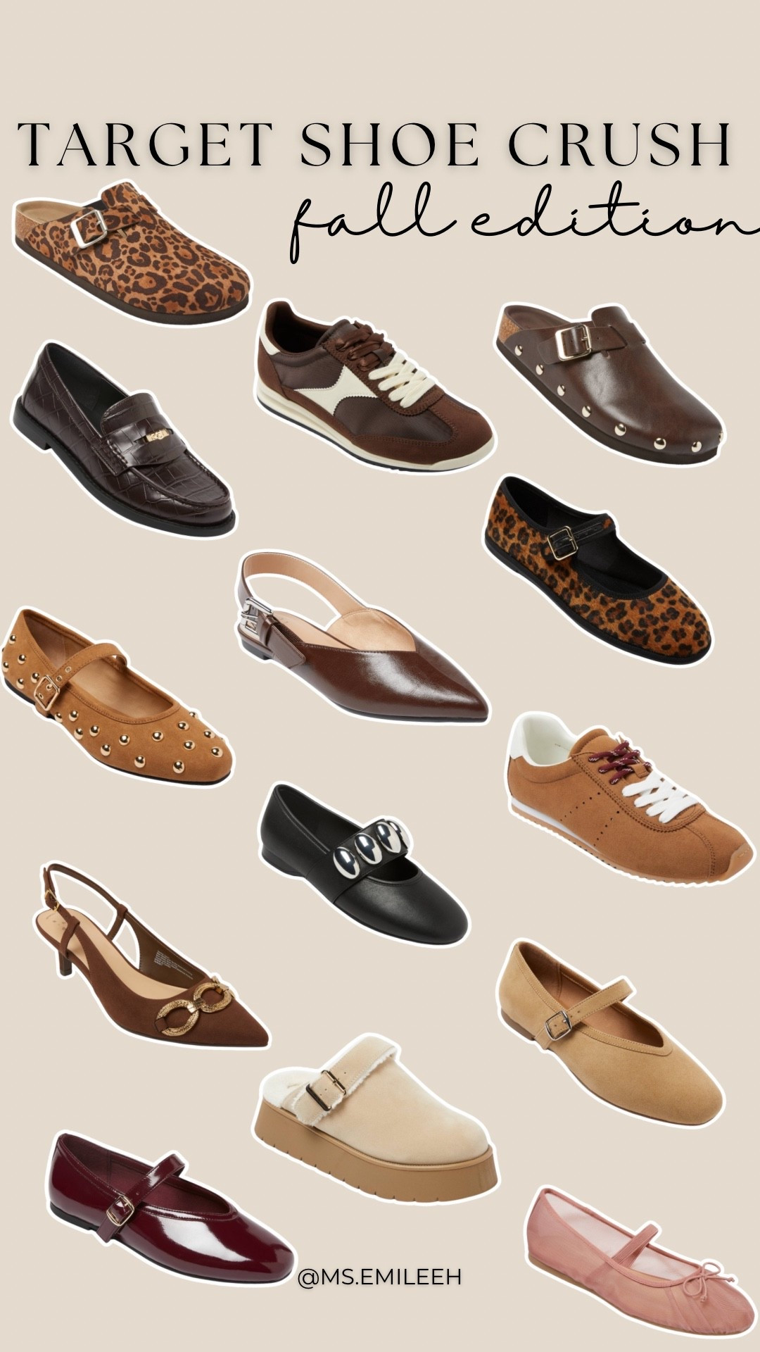 Target Fall Shoes 2025 | Affordable Loafers, Ballet Flats, Clogs & Sneakers
🤎
Rounding up the best Target shoes for fall 2025 — from classic loafers to chic ballet flats, stylish clogs, and trendy sneakers. These affordable finds look high-end but are all under $50, making them perfect for updating your fall capsule wardrobe on a budget. Whether you’re dressing for work, casual weekends, or seasonal events, Target’s fall footwear collection has the perfect pair for every outfit.


#TargetStyle #TargetFallFinds #TargetShoes #fallfashion2025 #fallshoes #affordablefallstyle #fallfootwear #LTKfall #LTKunder50 #fallstylefinds sneakers, Mary Jane’s, affordable shoes, Target fall shoes, suede loafers, loafers , suede clogs 

#LTKStyleTip #LTKShoeCrush #LTKFindsUnder50