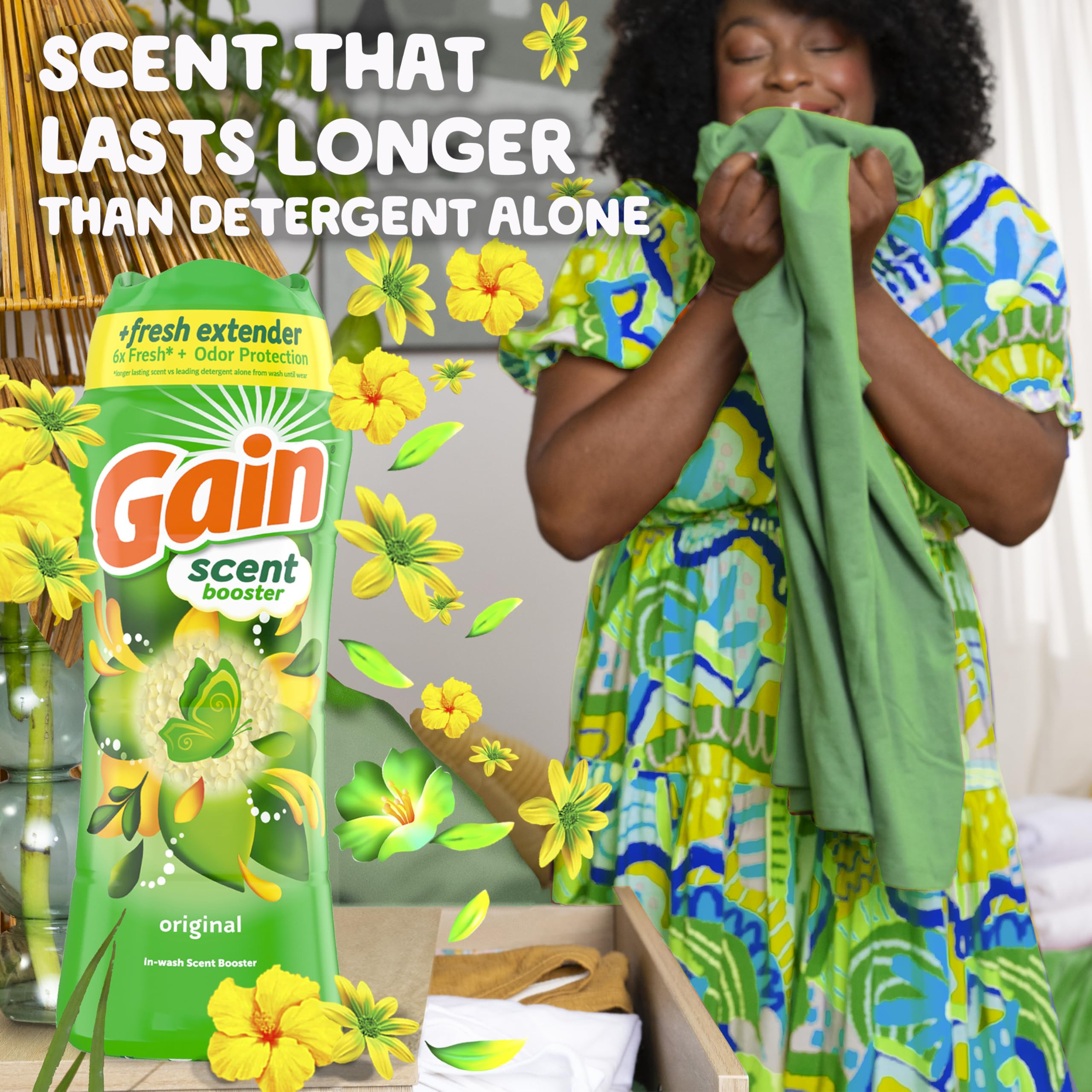 Gain Fireworks In-Wash Scent Booster Beads, Original, 24 oz, Laundry Scent Boosters, Gain Scent B... | Amazon (US)