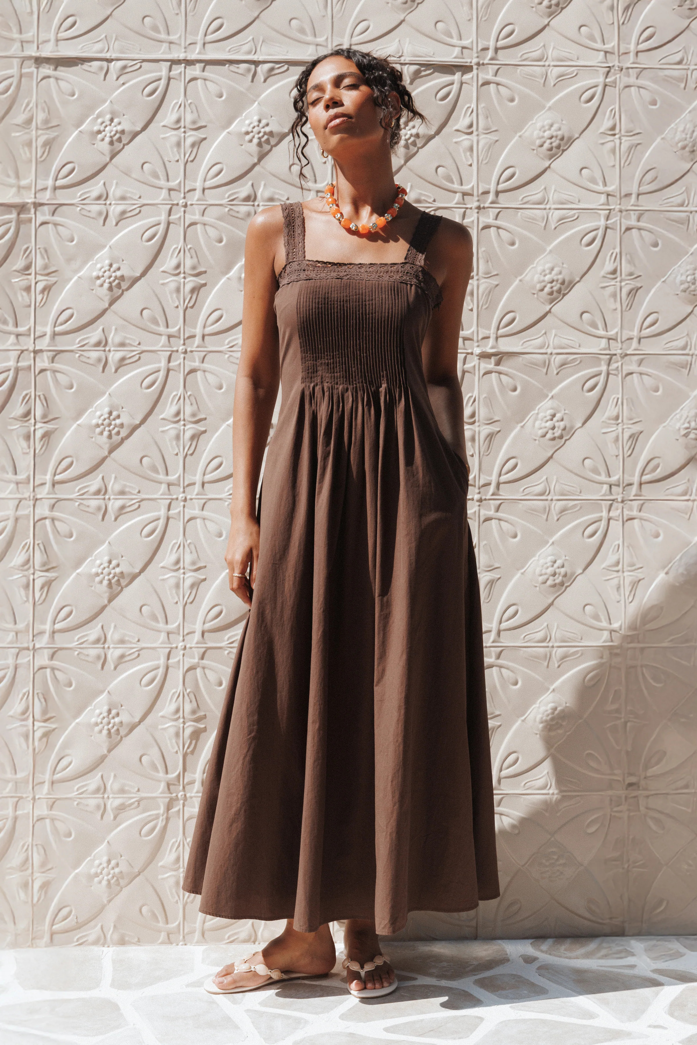 Alandra Maxi Dress - Brown | Petal & Pup (AU)