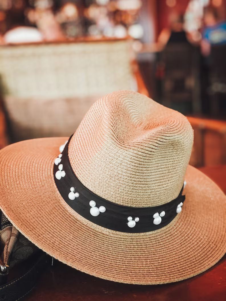 Disney Straw Fedora Mickey Inspired | Etsy | Etsy (US)