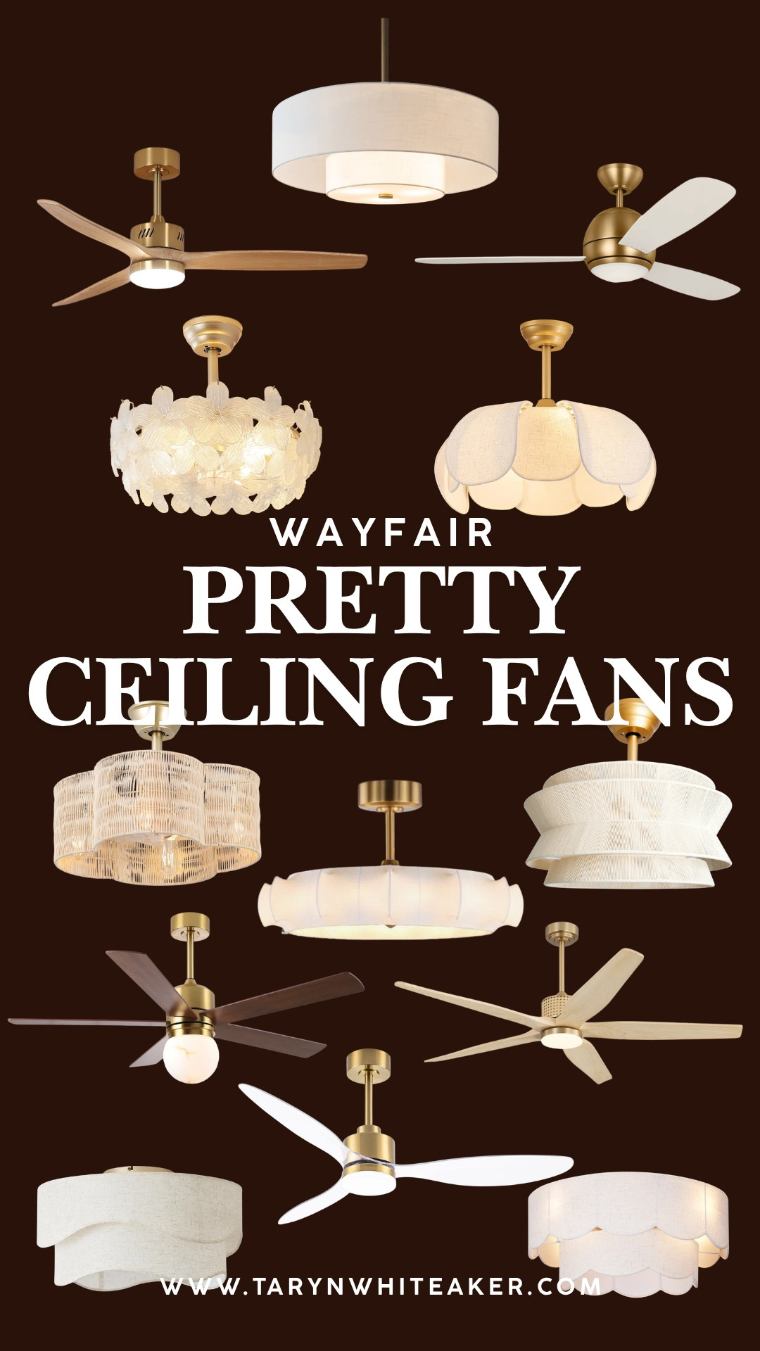 Ceiling fans can absolutely be functional and beautiful. These Wayfair picks add style while keeping your space comfortable, with everything from modern brass finishes to woven and fabric shades.

#LTKSeasonal #LTKHome
