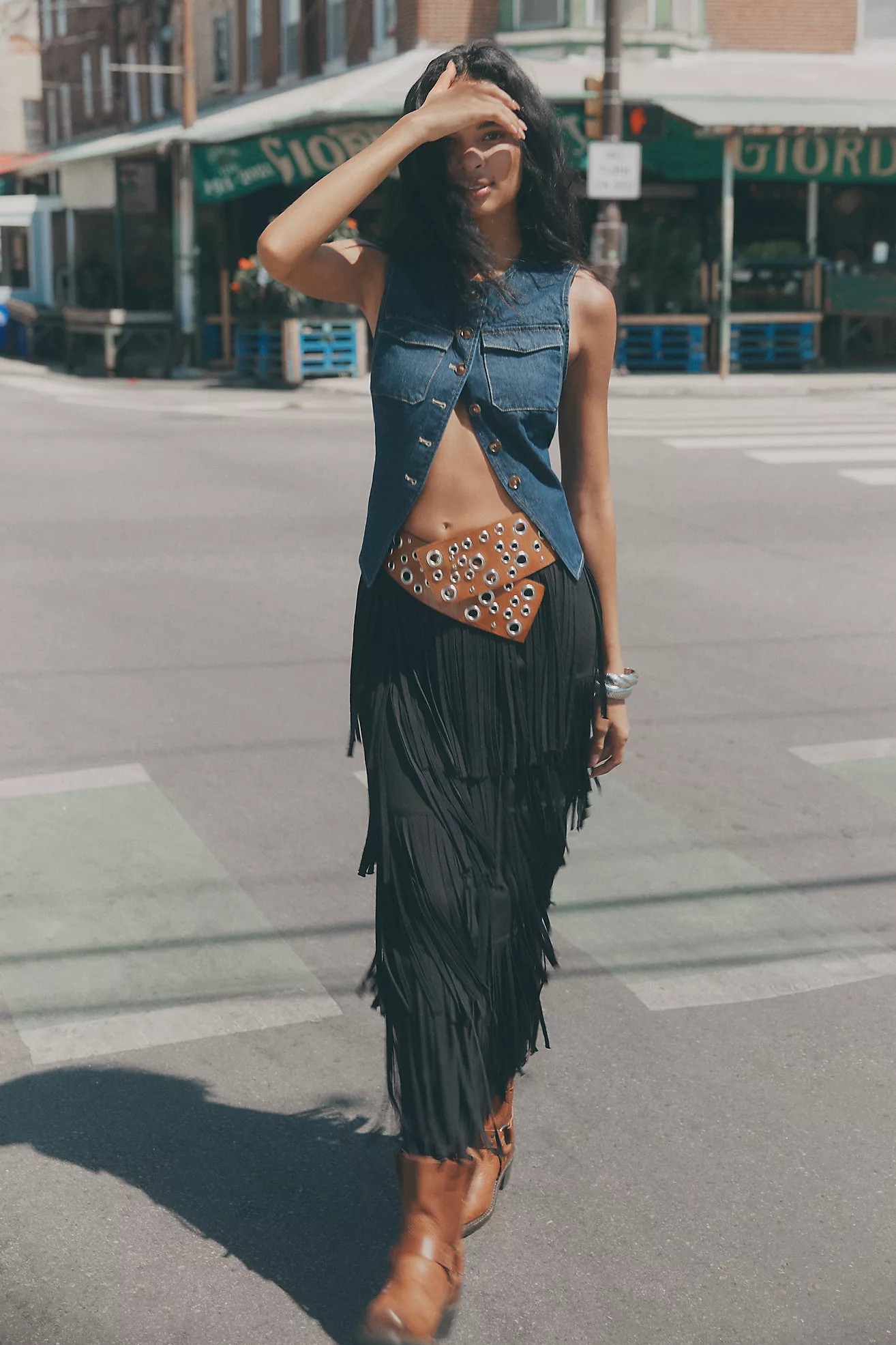 Mare Mare Tailored Denim Vest | Anthropologie (US)