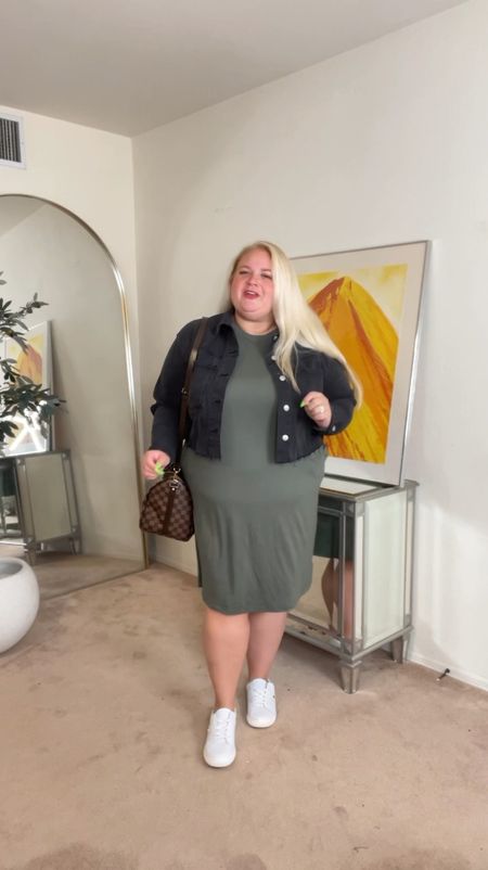 Casual outfits plus size 
Affordable spring dress 
Wearing 1x dress 
Jacket (sold out linking similar)

#LTKfindsunder50 #LTKplussize #LTKstyletip