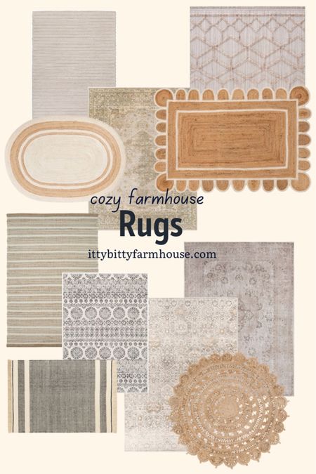 Cozy farmhouse rugs for each room in your home! 

#LTKstyletip #LTKhome #LTKFind