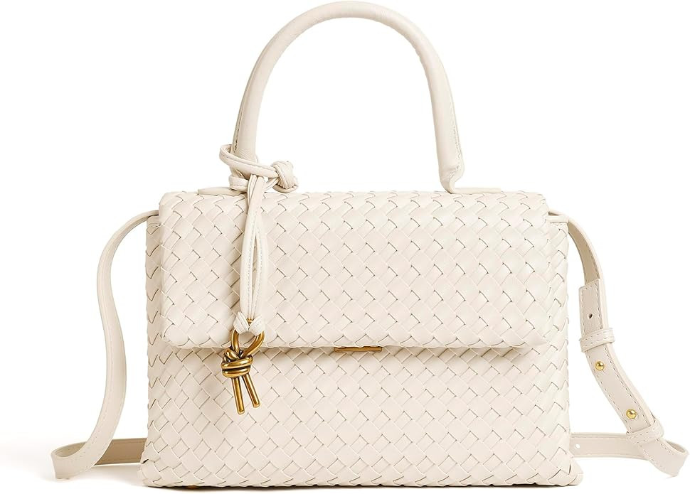 Woven Crossbody Bag for Women, Top Handle Satchel Purse Shoulder Handbag, Woven Handbag | Amazon (US)