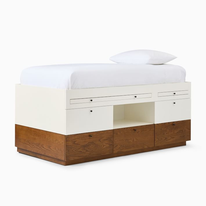 Modern Captain's Bed w/ Desk | West Elm (US)