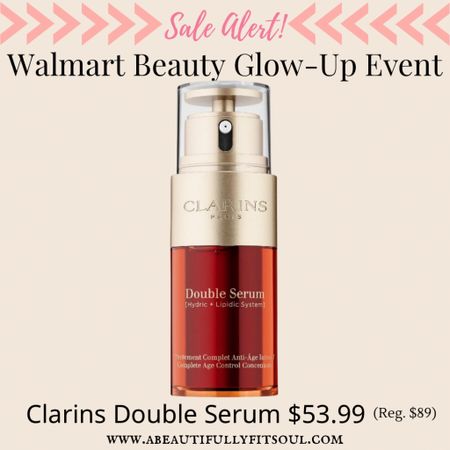 Walmart Beauty Glow-Up Event, Clarins Double Serum, $53.99 regularly $89! 

#LTKbeauty #LTKsalealert
