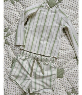Edgehill Collection x Kristin Ellen Hockman Baby Boys 3-24 Months Konrad Stripe Rashguard & Strip... | Dillard's