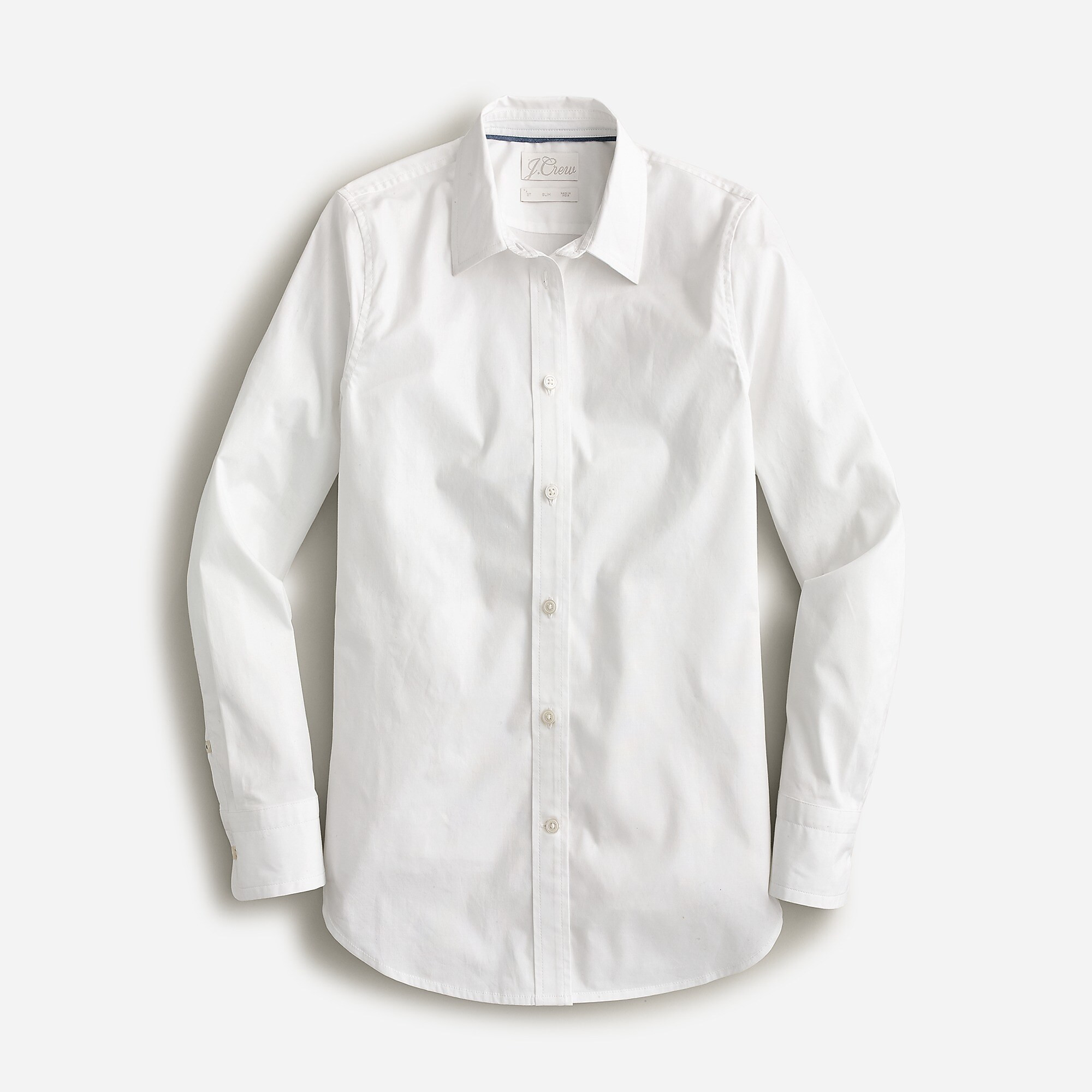 Slim-fit stretch cotton poplin shirt | J. Crew US