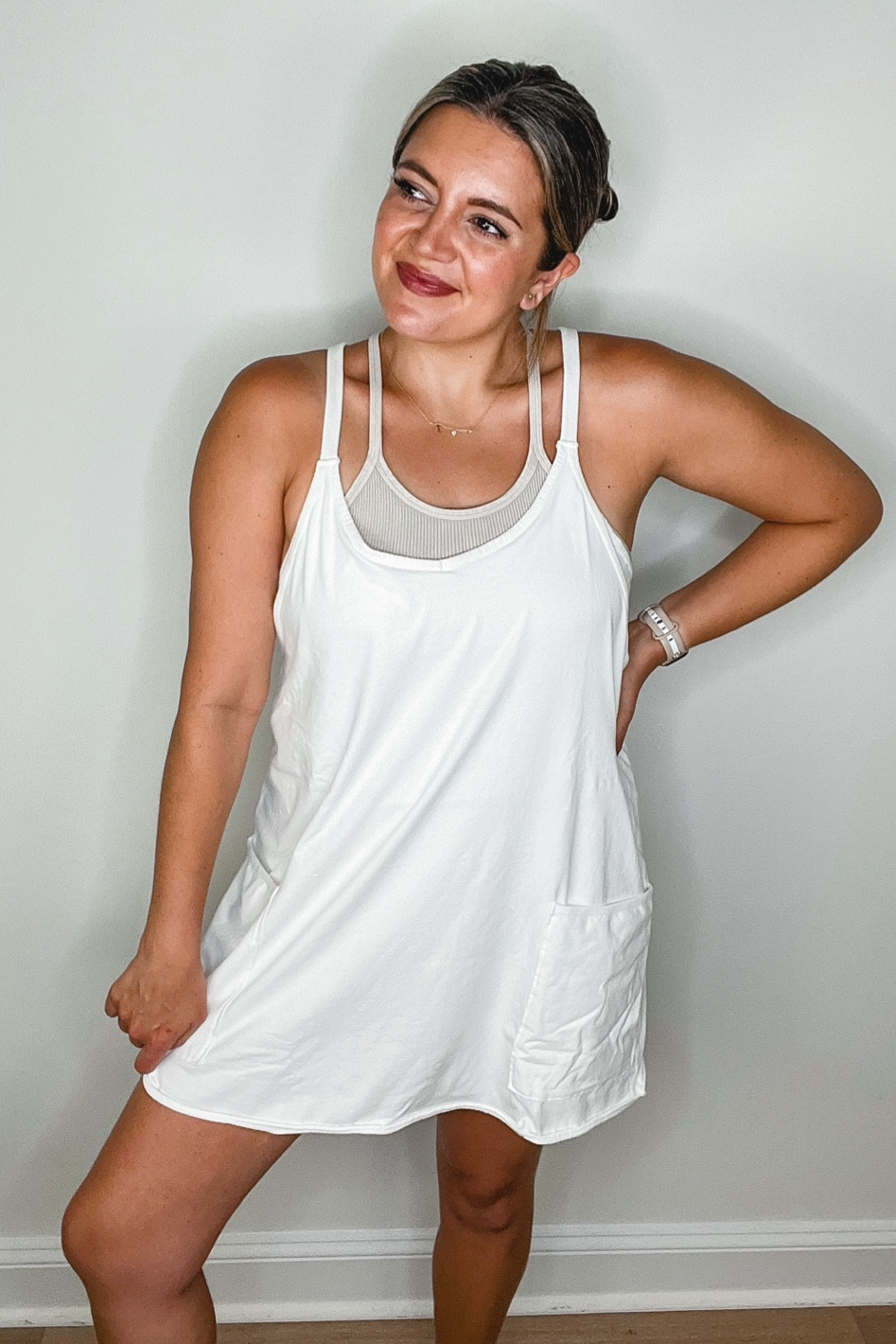 Restock alert!! Free people hot shot mini dress back in stock in all sizes! Plus new colors! Fits tts!! 

#LTKfit #LTKunder100