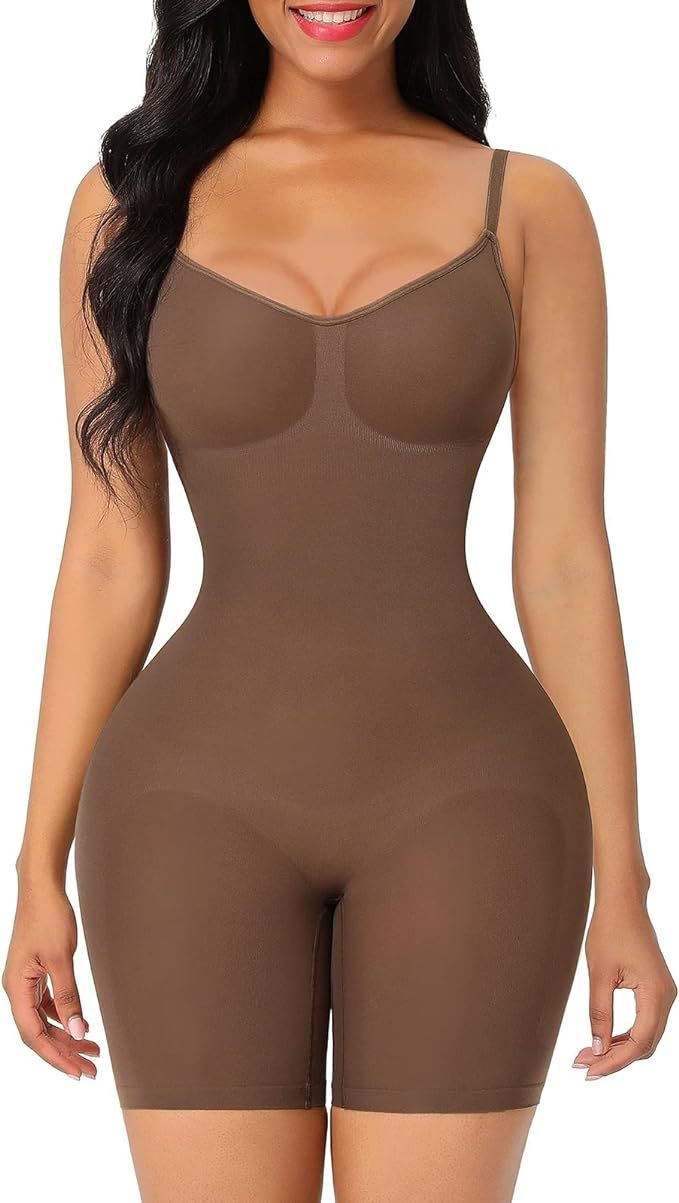 Shapewear Bodysuit for Women Tummy Control Shaper Seamless Butt Lifter Thigh Slimmer Body Shaper | Amazon (US)