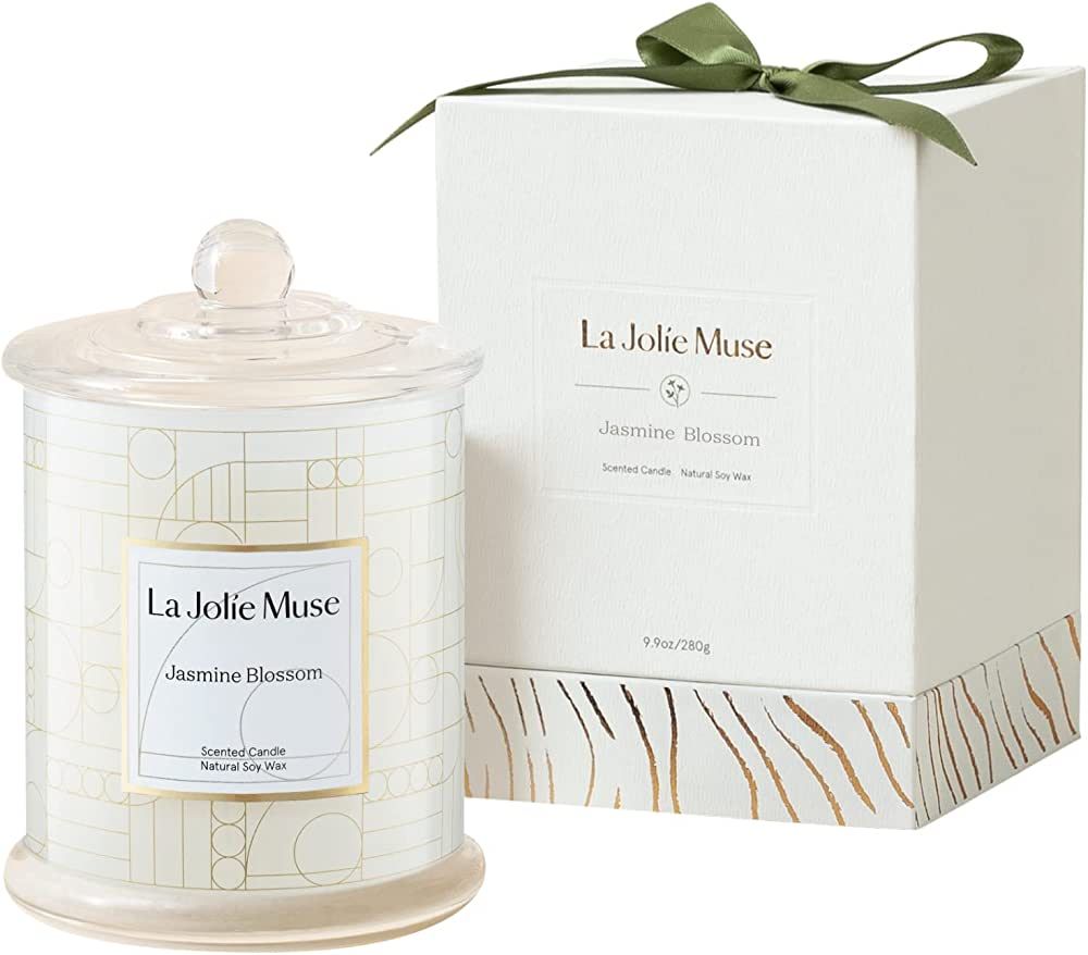 LA JOLIE MUSE Candles Gifts for Women, Candles for Home Scented, Jasmine Scented Candle with Gift... | Amazon (US)