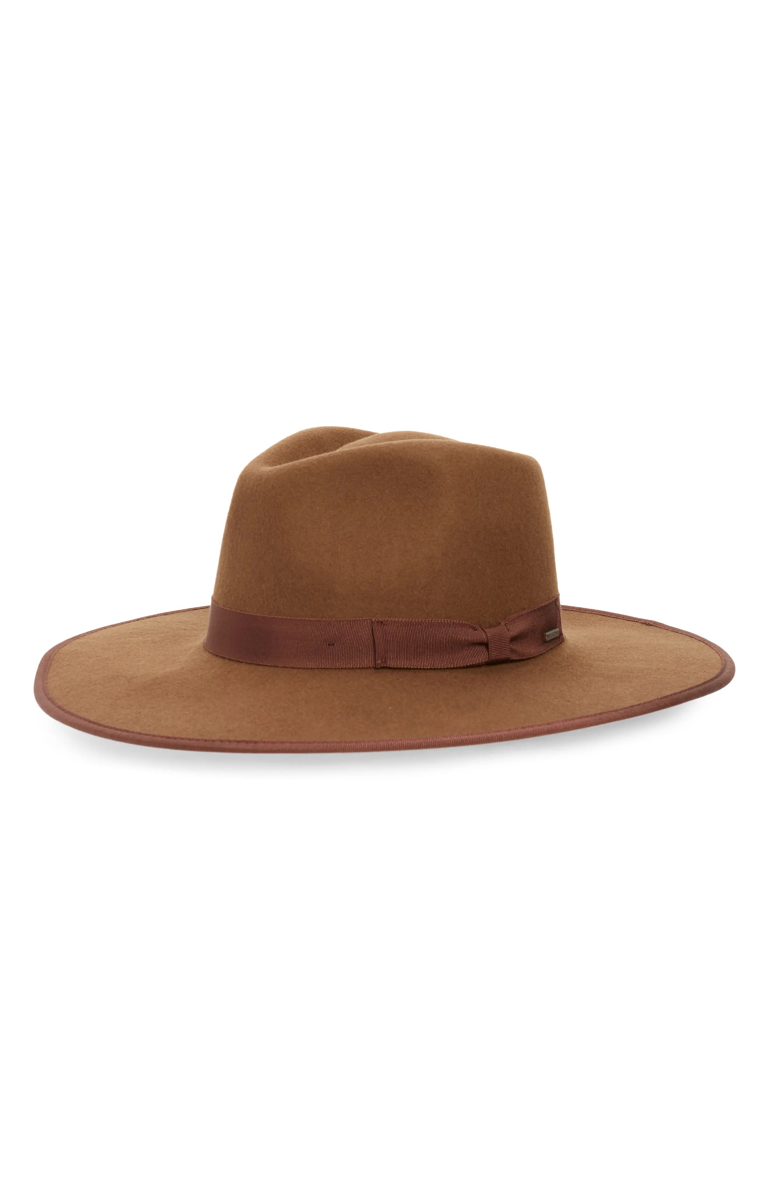 Brixton Jo Felted Wool Rancher Hat in Toffee at Nordstrom, Size Large | Nordstrom