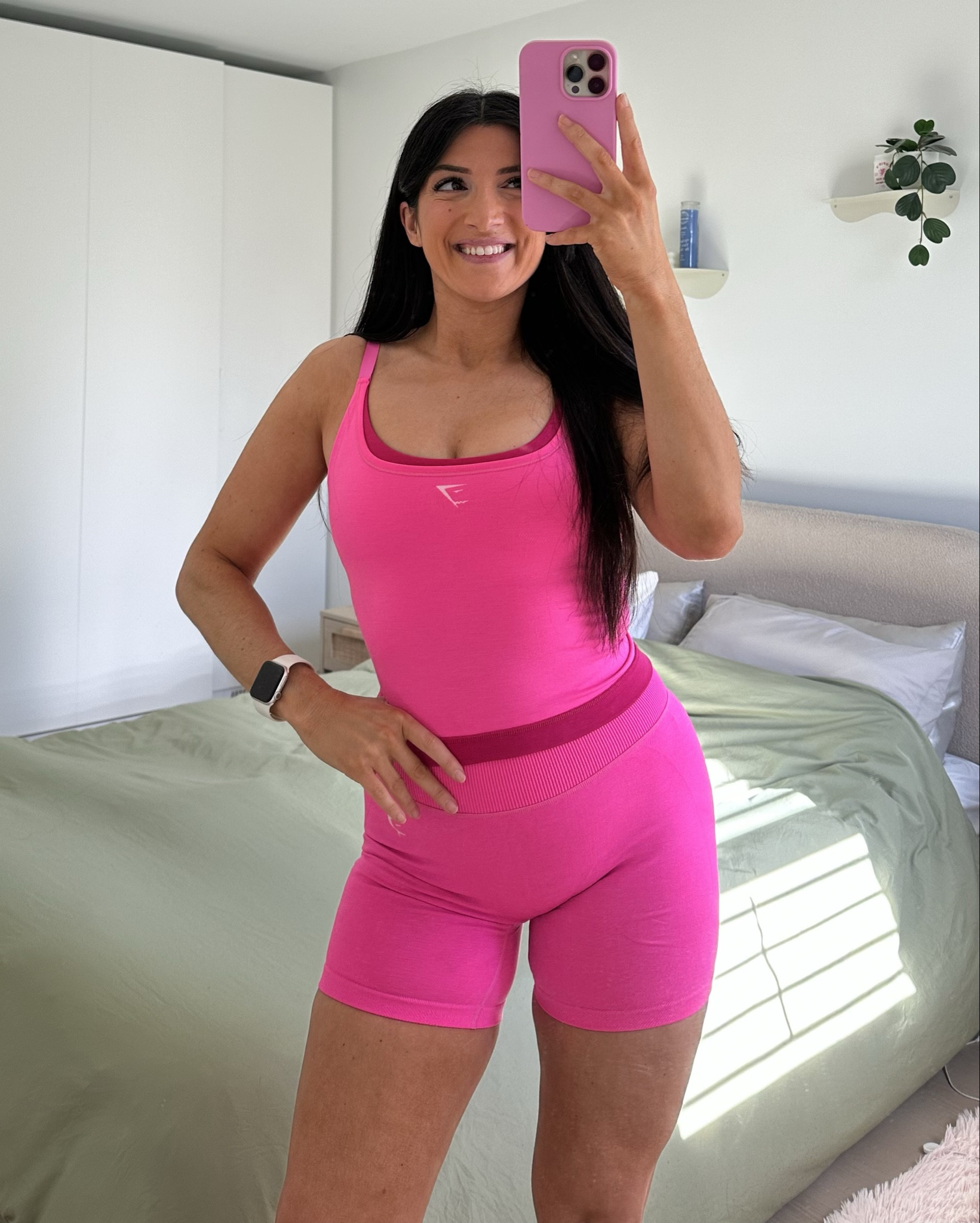 new gymshark set💗 this pink is stunninggg , wearing size small in the tank & medium in shorts  

gymshark women, pink aesthetic, pink gym set, gym outfit inspo, pink outfit, activewear inspo

#LTKfitness #LTKsummer #LTKcanada