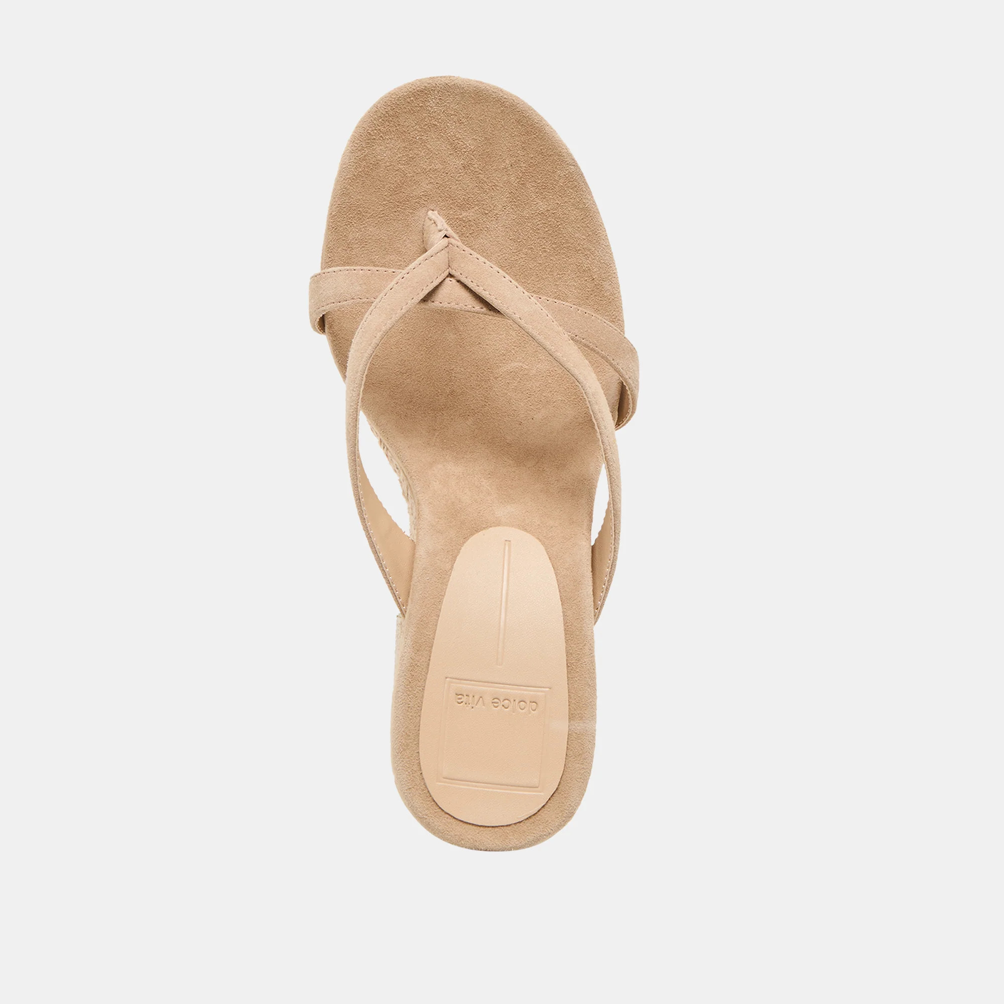 Helan Espadrille Wedges Camel Suede | DolceVita.com