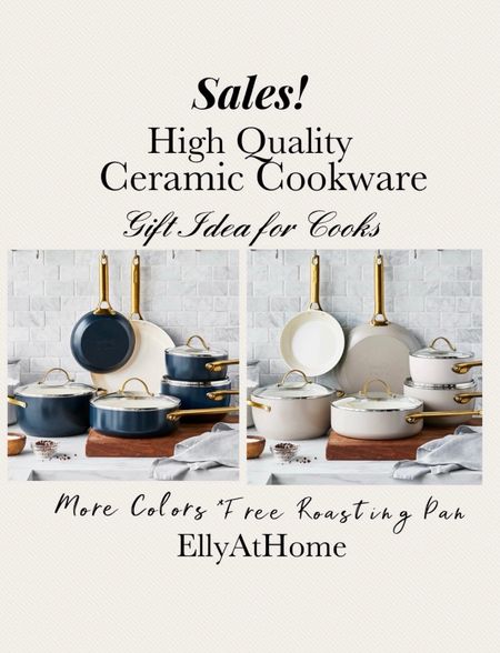 Black Friday sales at GreenPan! Shop holiday, Christmas sales. High quality ceramic cookware sets in a variety of beautiful colors and options. Free roasting pan with $275 purchase. Gift for cooks. Holiday, thanksgiving cooking. Free shipping. 

#LTKhome #LTKsalealert #LTKGiftGuide