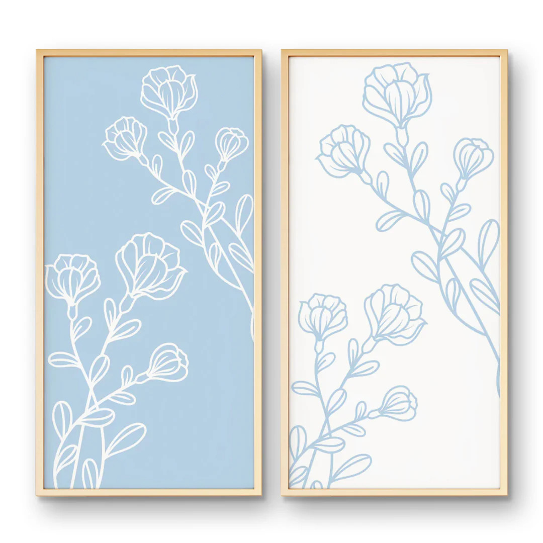 Anna Floral Art Prints Panels | High End | Urban Garden Prints