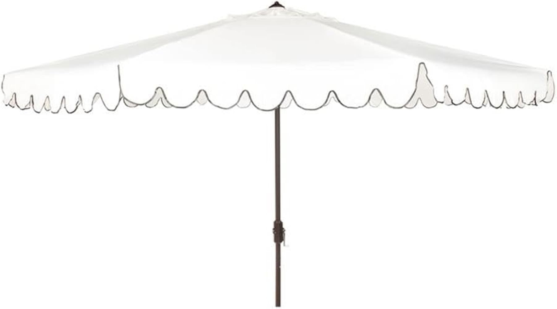 SAFAVIEH Outdoor Venice 11-Foot Round Crank UV Protected Umbrella | Amazon (US)